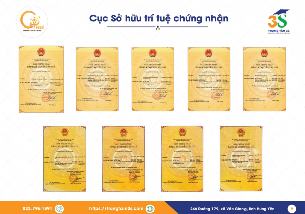 GIẤY CHỨNG NHẬN ĐĂNG KÝ QUYỂN TÁC GIẢ CỦA CỤC SỞ HỮU TRÍ TUỆ