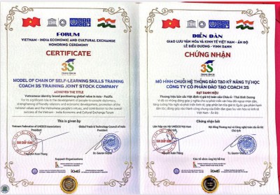 VN Toàn Cảnh > Cô Đỗ Thị Hoa hệ thống đào tạo kỹ năng tự 3S – Được vinh danh tại diễn đàn “Giao lưu Văn hóa và Kinh tế Việt Nam – Ấn Độ”