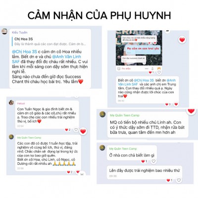 Cảm nhận của Phụ huynh